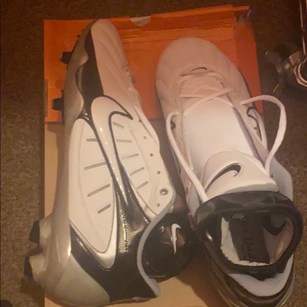 New box Nike football cleats air zoom super bad white black 313406 101 mens new - Picture 7 of 8